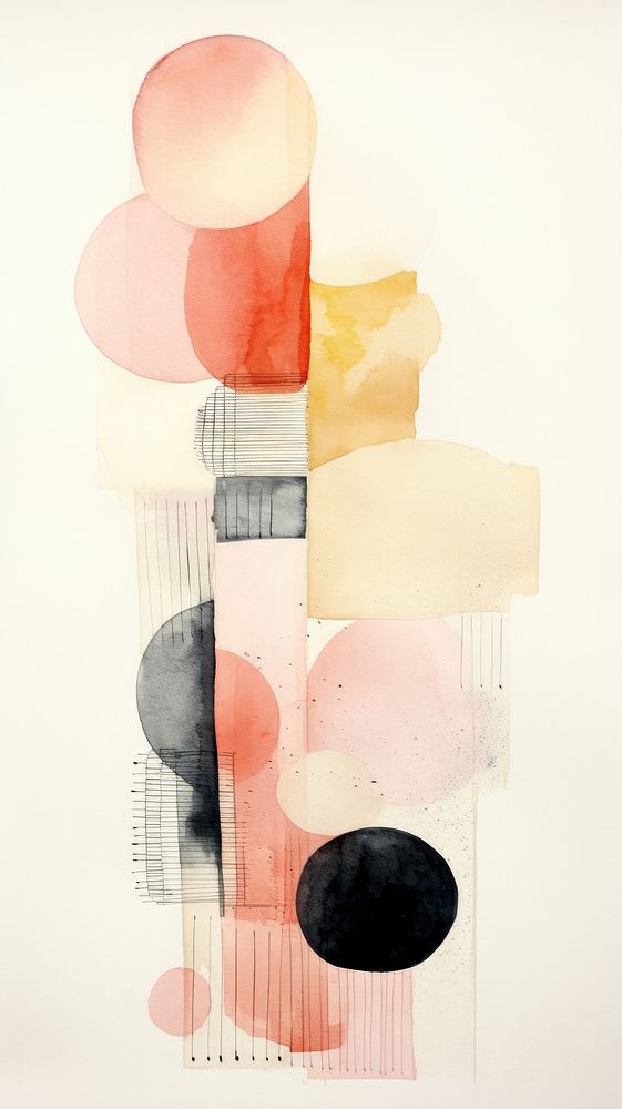 Abstract painting palette collage. 