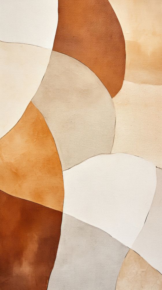 Abstract shape brown art. AI generated Image by rawpixel.
