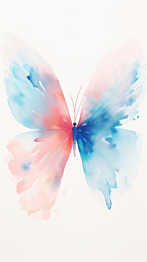 Butterfly abstract painting petal. AI generated Image by rawpixel.
