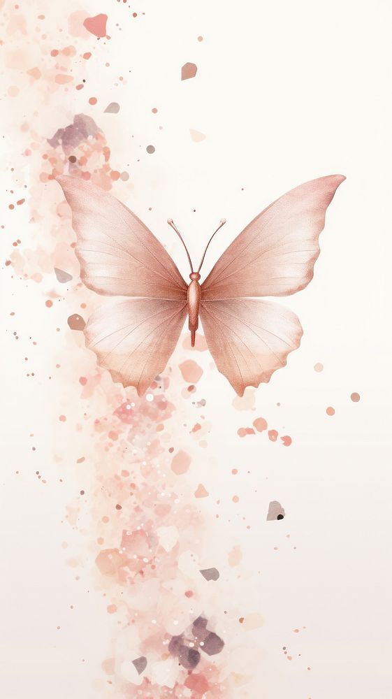 Butterfly insect animal flower. AI generated Image by rawpixel.