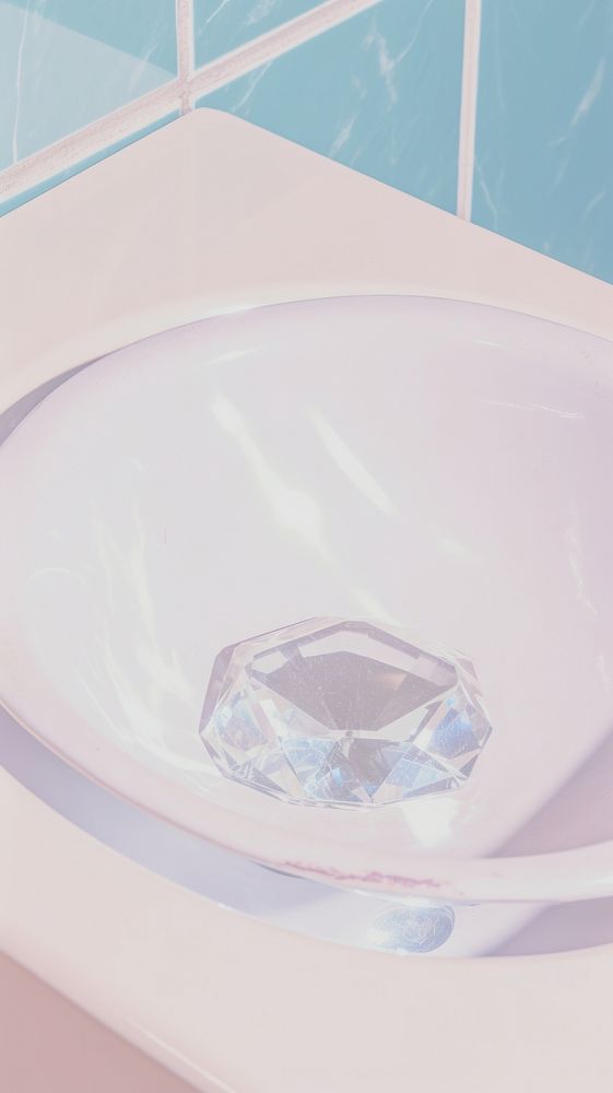 Dimond sink bathtub accessories accessory. AI generated Image by rawpixel.