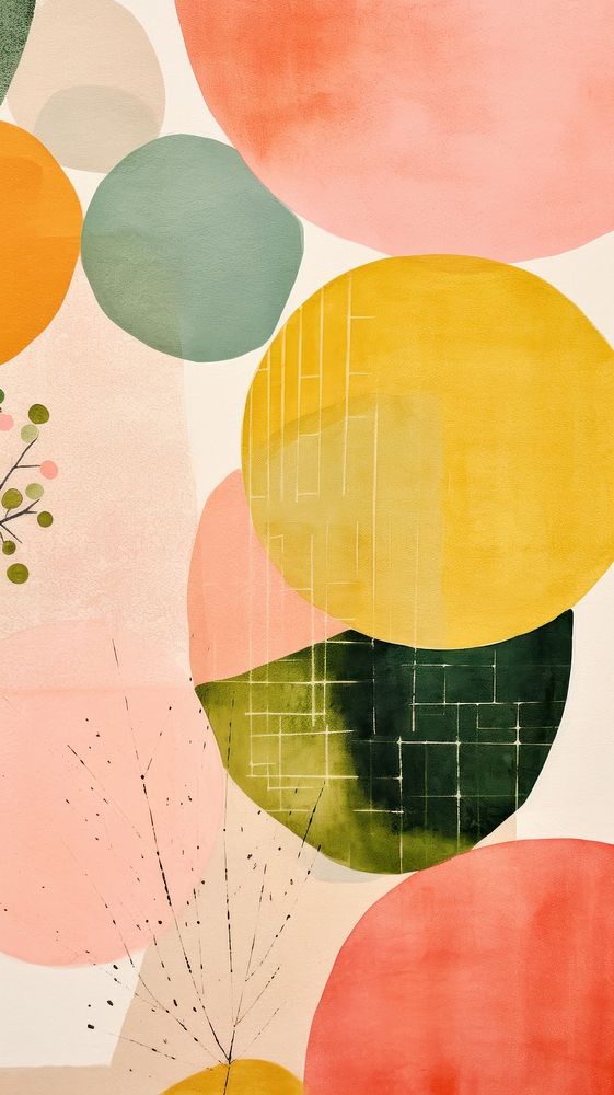 Garden abstract painting pattern. AI generated Image by rawpixel.