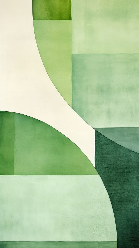 Green abstract pattern collage. 