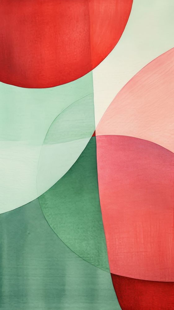 Green and red abstract painting art. AI generated Image by rawpixel.