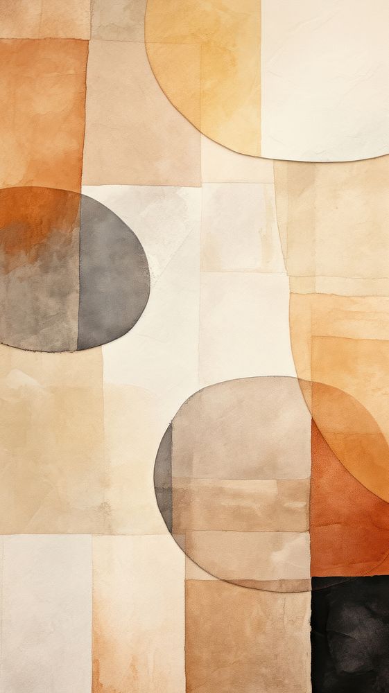 Light brown abstract shape art. AI generated Image by rawpixel.