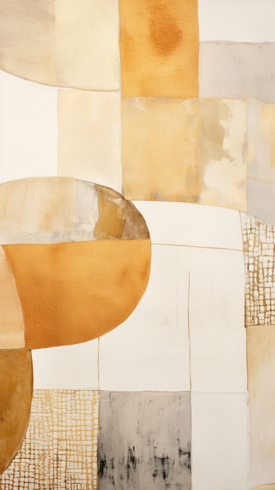 Light brown and gold abstract painting art. AI generated Image by rawpixel.