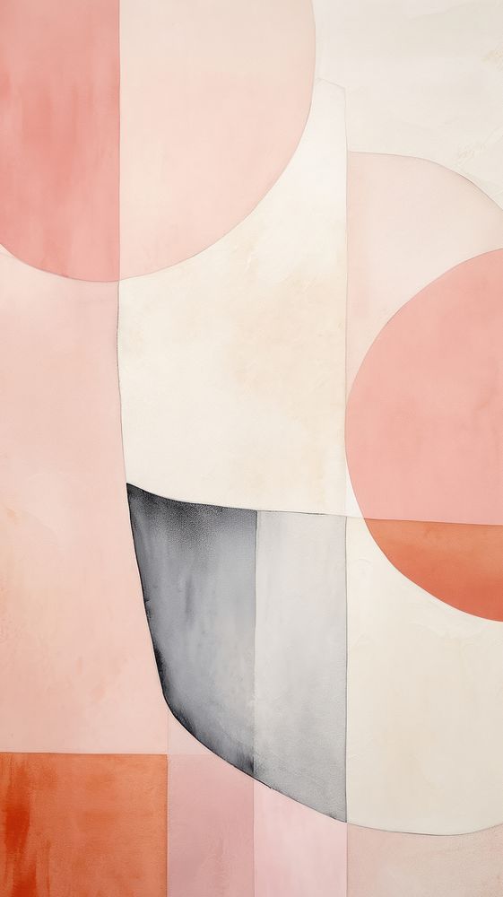 Light pink abstract painting shape. AI generated Image by rawpixel.