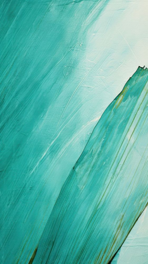 Turquoise abstract painting green. AI generated Image by rawpixel.