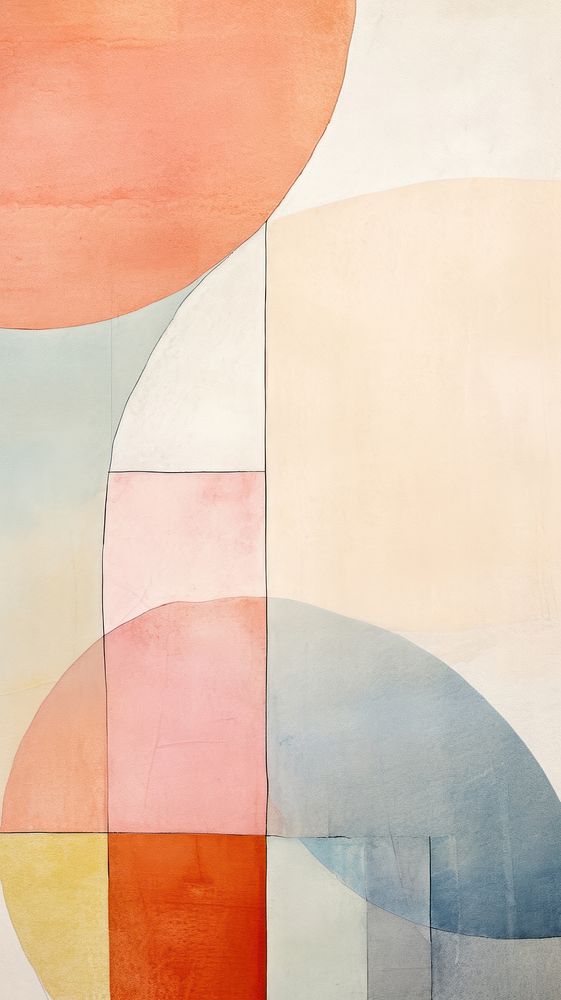 Pastel abstract painting shape. 