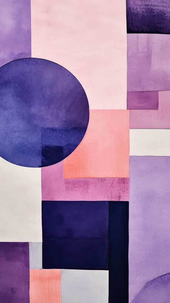 Purple abstract shape art. AI generated Image by rawpixel.