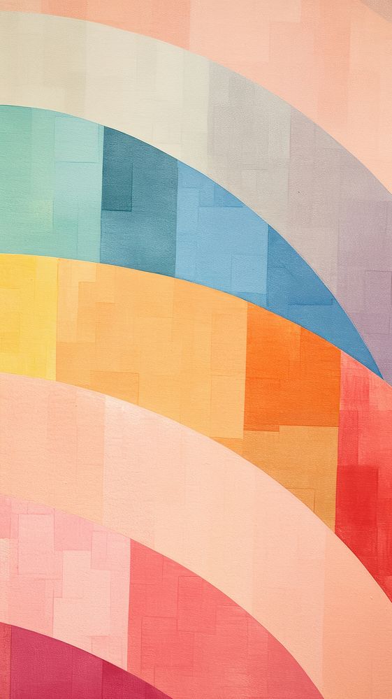 Rainbow abstract pattern art. AI generated Image by rawpixel.