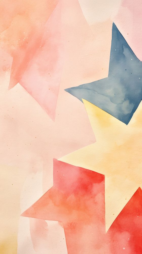 Star abstract shape art. AI generated Image by rawpixel.
