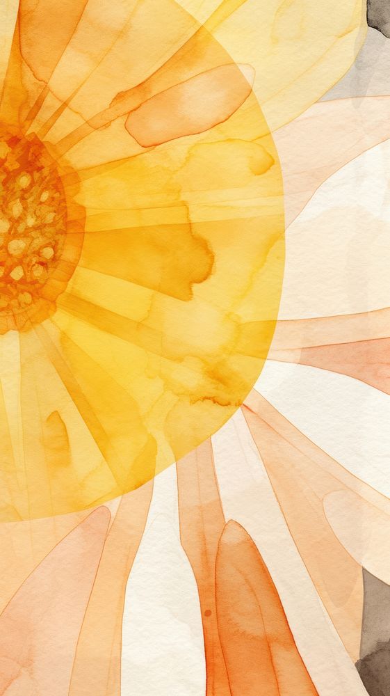 Sunflower abstract petal art. AI generated Image by rawpixel.