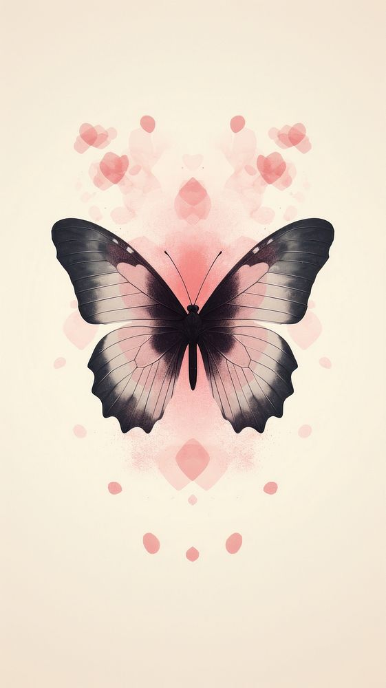 Butterfly animal petal plant. AI generated Image by rawpixel.
