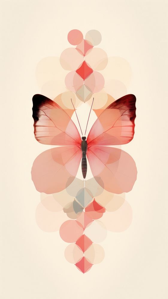 Butterfly animal pink creativity. AI generated Image by rawpixel.