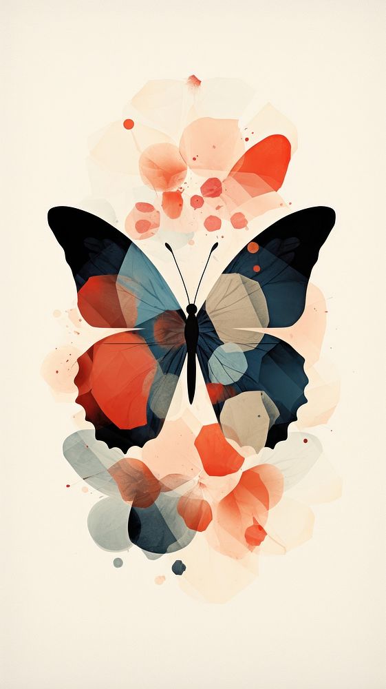 Butterfly painting pattern animal. AI generated Image by rawpixel.