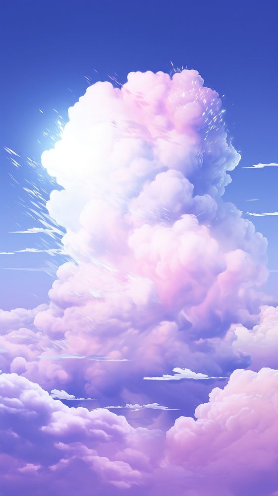 Cloud outdoors nature purple. AI generated Image by rawpixel.