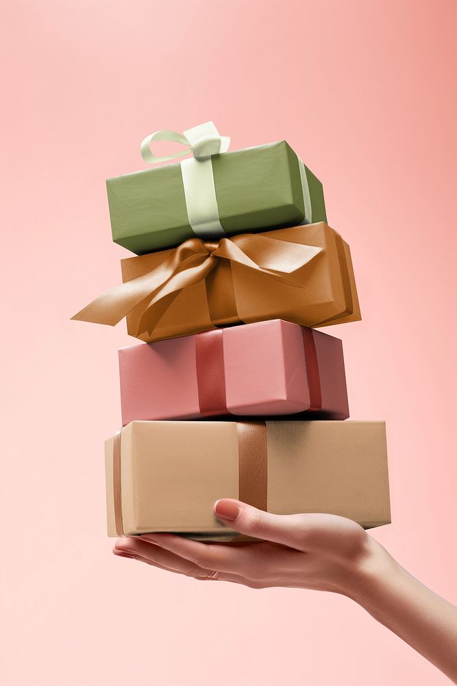 Stacked gift boxes