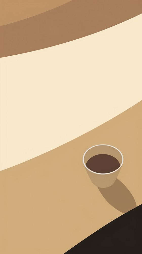 A cup of coffee on the table backgrounds mug refreshment. AI generated Image by rawpixel.