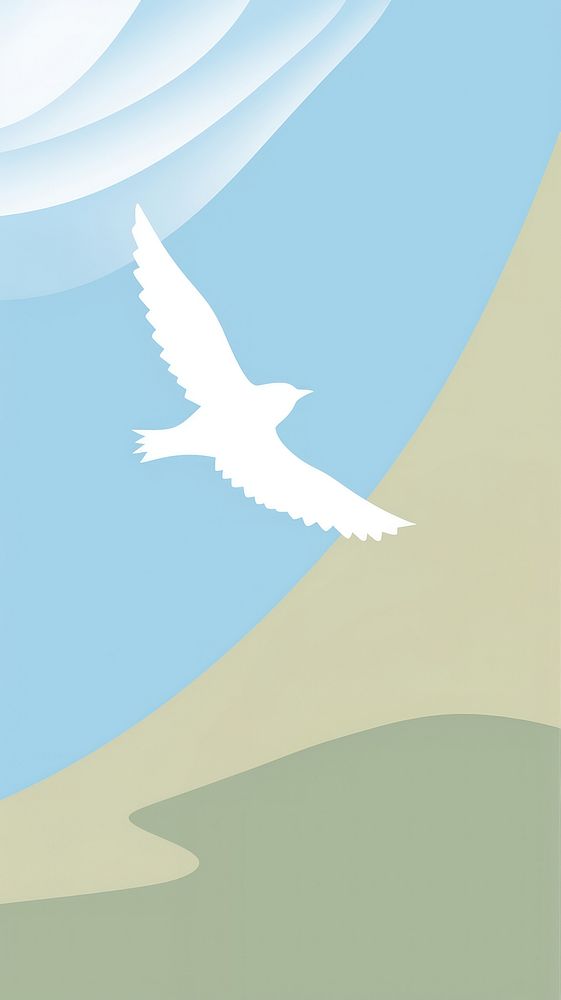 A bird and foliage outdoors nature flying. AI generated Image by rawpixel.