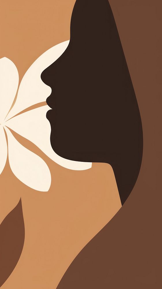 Women with a beautyful flower adult art creativity. AI generated Image by rawpixel.