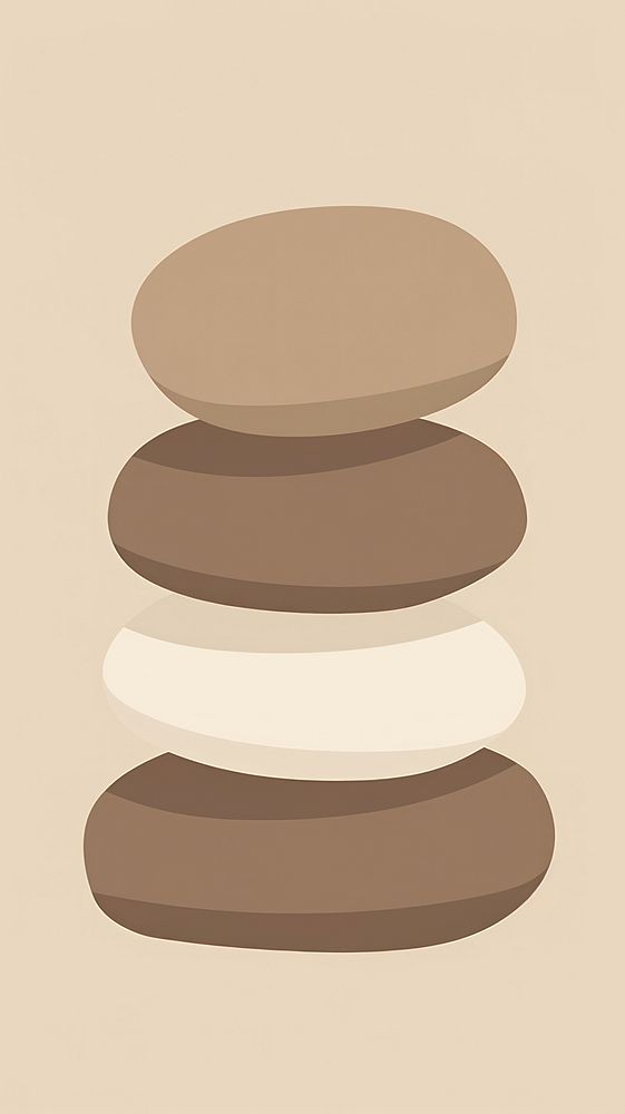 3 pebble stacked on top each other food confectionery chandelier. AI generated Image by rawpixel.