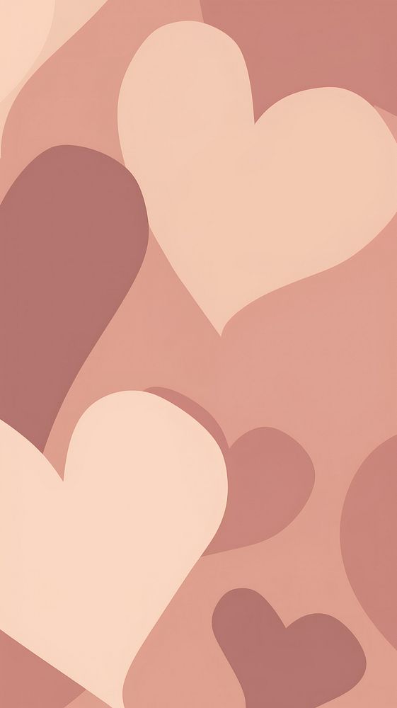 Hearts backgrounds abstract pink. AI generated Image by rawpixel.