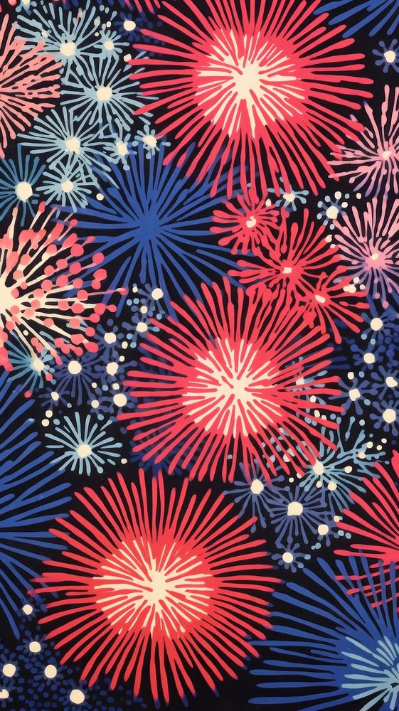 Neon fireworks abstract pattern illuminated. AI generated Image by rawpixel.