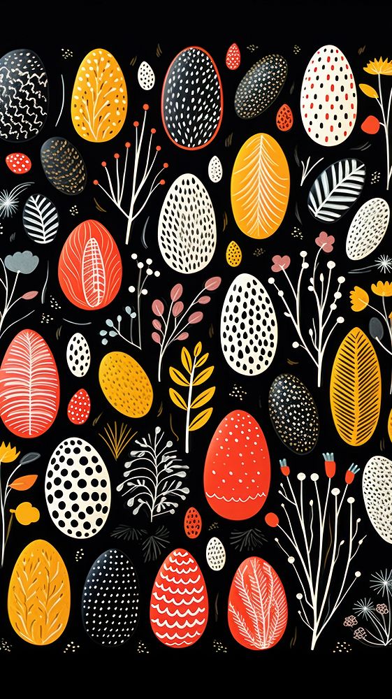 Easter egg pattern art backgrounds creativity. AI generated Image by rawpixel.