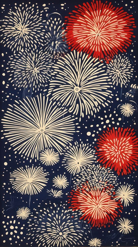 Fireworks art illuminated backgrounds. AI generated Image by rawpixel.
