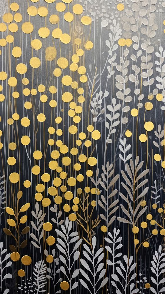Gold and silver confetti pattern nature art. AI generated Image by rawpixel.