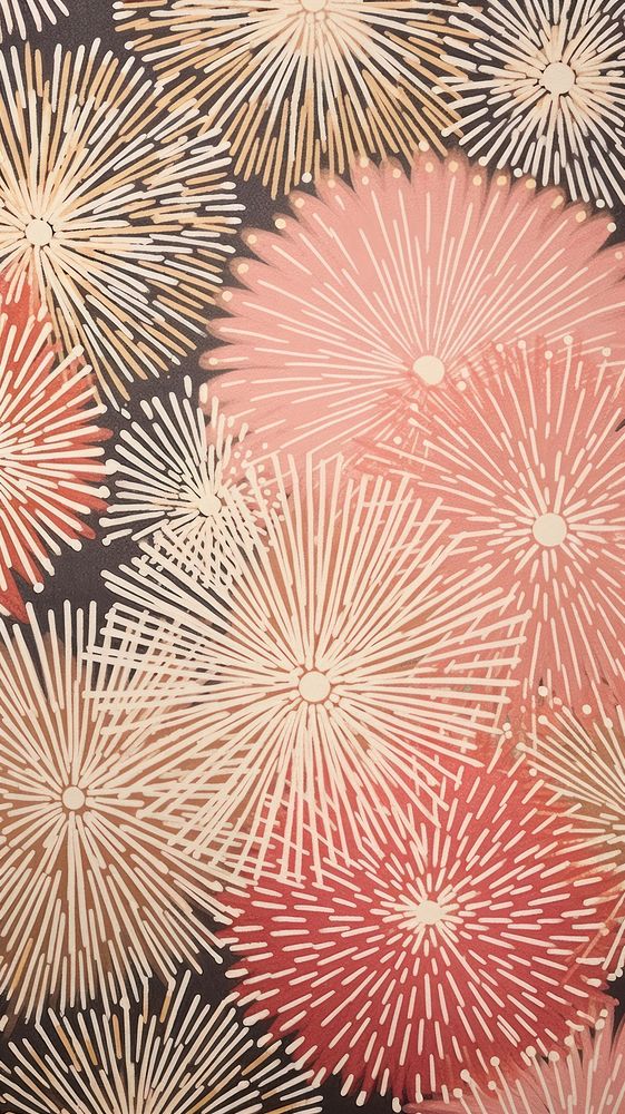 Gold silver pink fireworks abstract pattern art. AI generated Image by rawpixel.