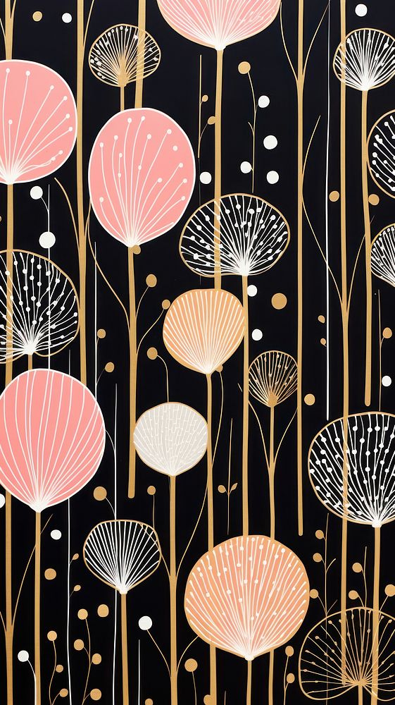 Gold pink silver candy pattern nature art backgrounds. AI generated Image by rawpixel.