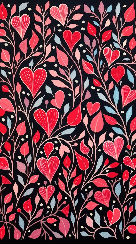 Hearts pattern backgrounds creativity. AI generated Image by rawpixel.
