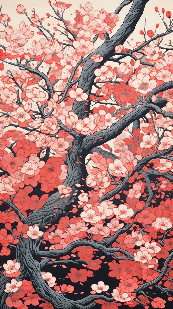 Japanese cherry blossom festival nature flower plant. AI generated Image by rawpixel.