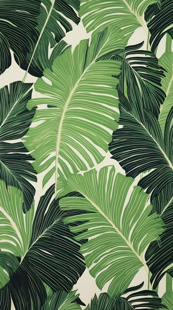 Palm leafs nature plant green. AI generated Image by rawpixel.