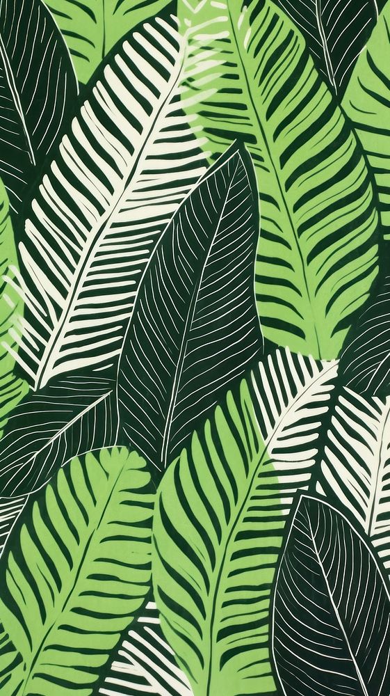 Palm leafs nature plant green. AI generated Image by rawpixel.
