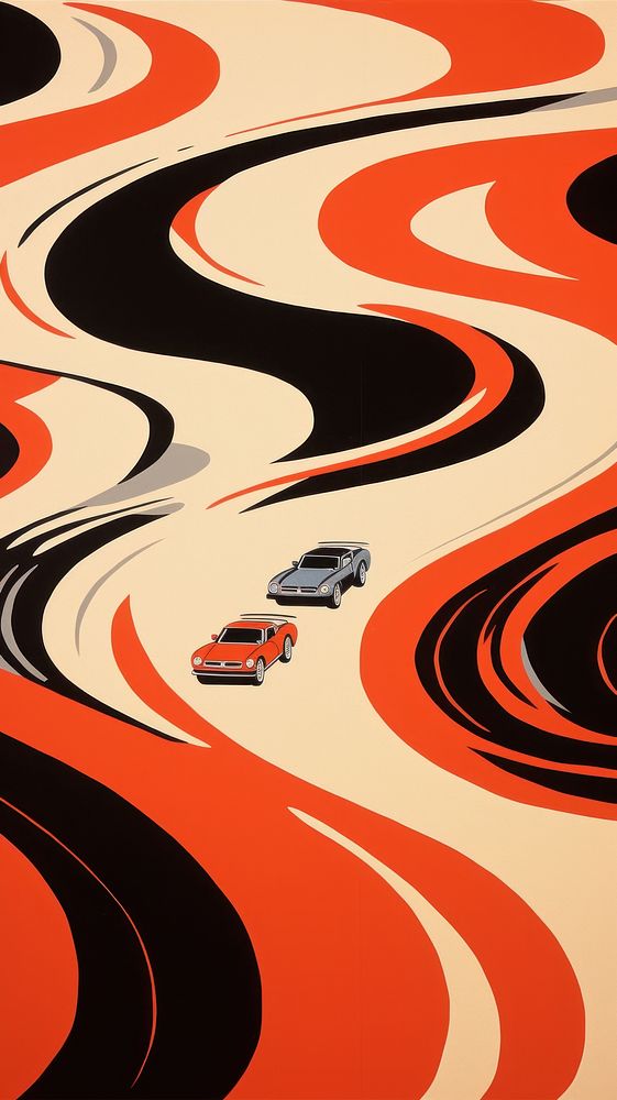 Racing cars vehicle pattern line. AI generated Image by rawpixel.