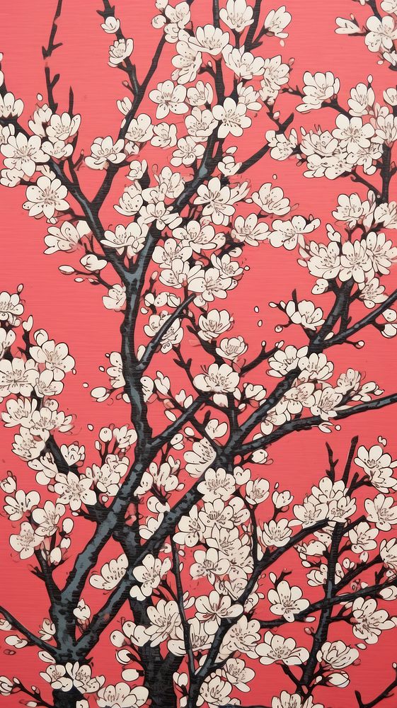 Sakura blossom pattern flower. 
