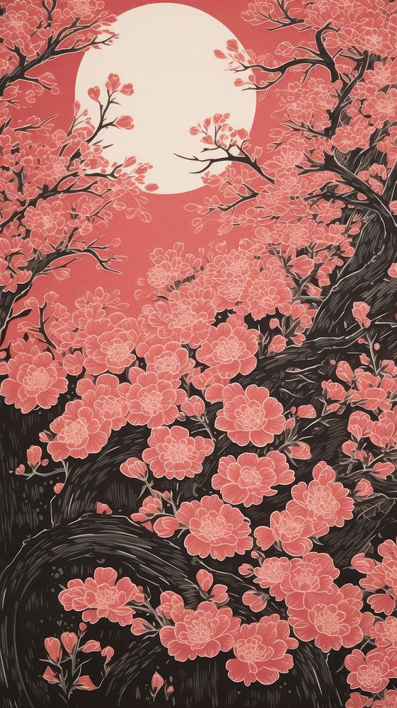 Sakura nature flower plant. AI generated Image by rawpixel.