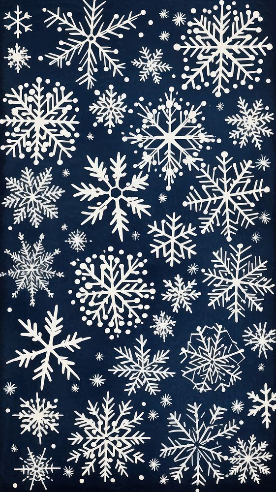 Snowflakes pattern nature backgrounds. 