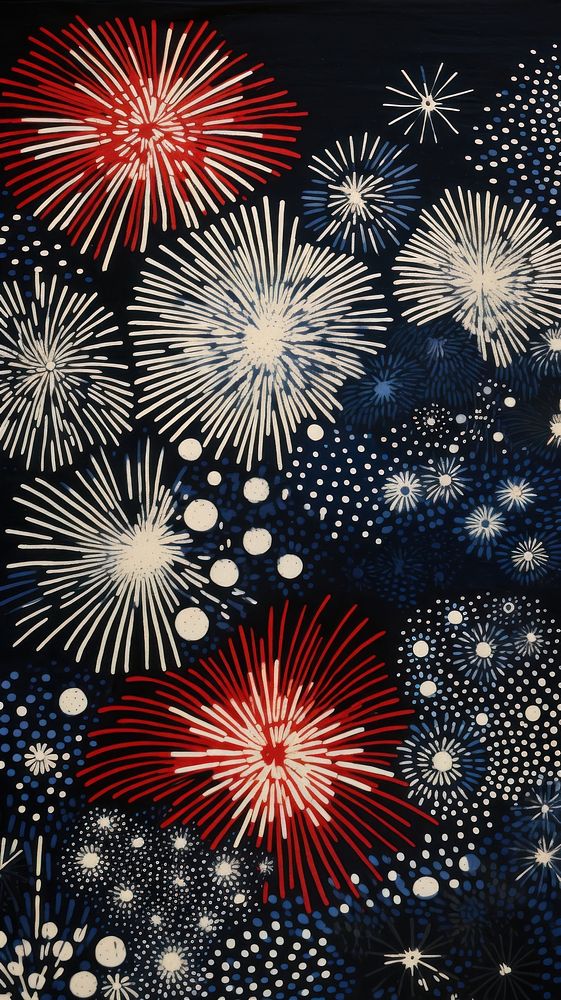 Tokyo fireworks pattern illuminated backgrounds. AI generated Image by rawpixel.