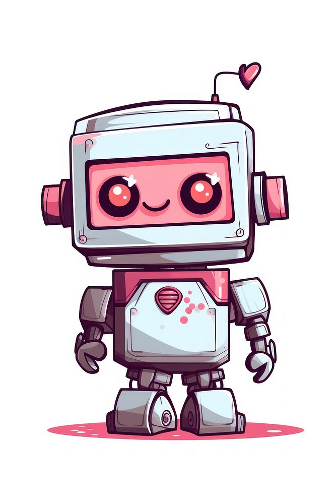 Robot cartoon technology futuristic. AI generated Image by rawpixel.