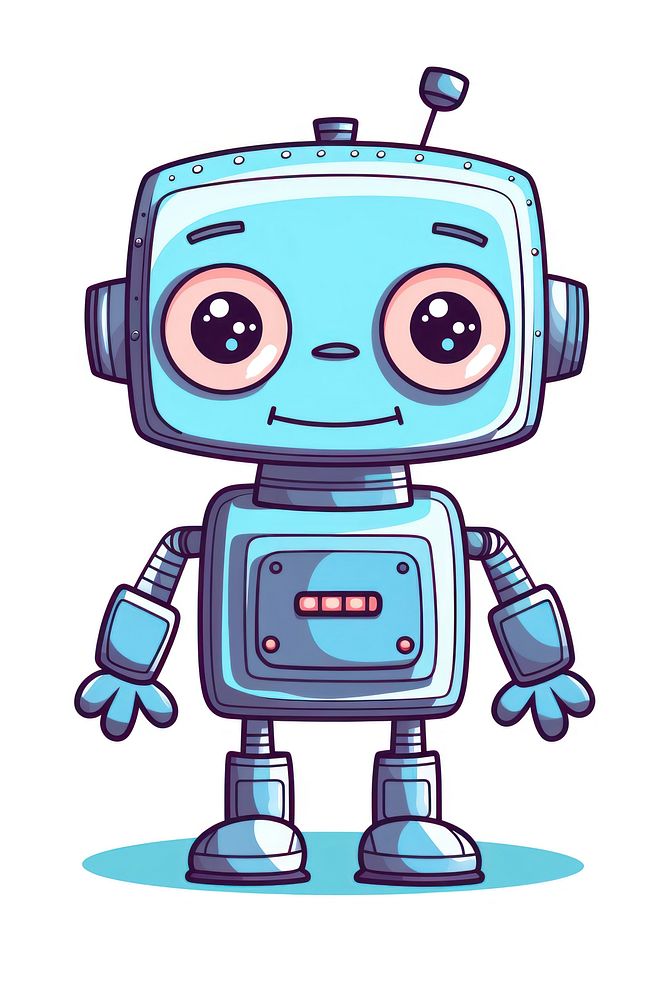 Robot cartoon technology futuristic. AI generated Image by rawpixel.
