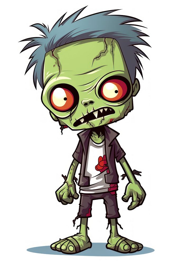 Zombie cartoon representation publication. AI generated Image by rawpixel.