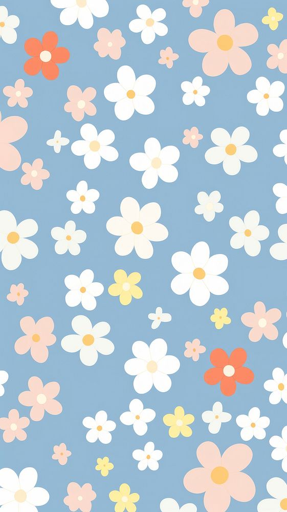 Flower pattern inflorescence forget-me-not. AI generated Image by rawpixel.