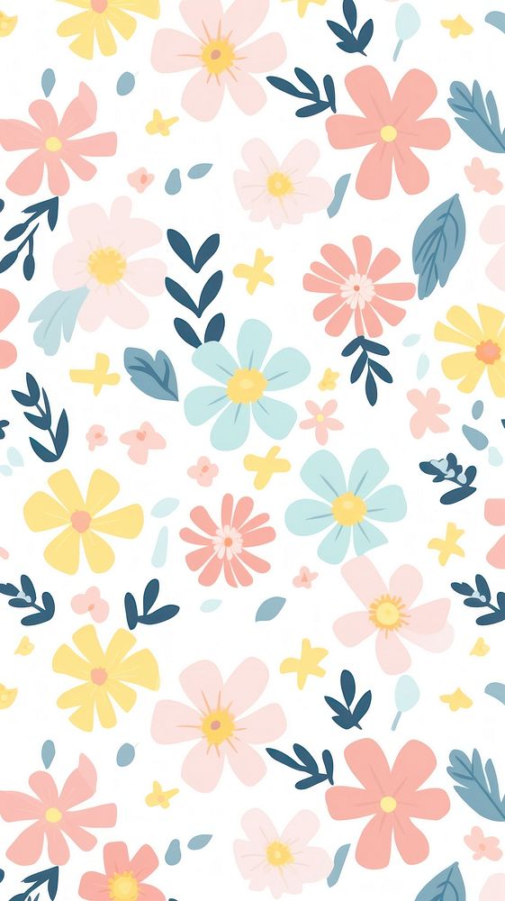 Flower pattern backgrounds creativity. AI generated Image by rawpixel.