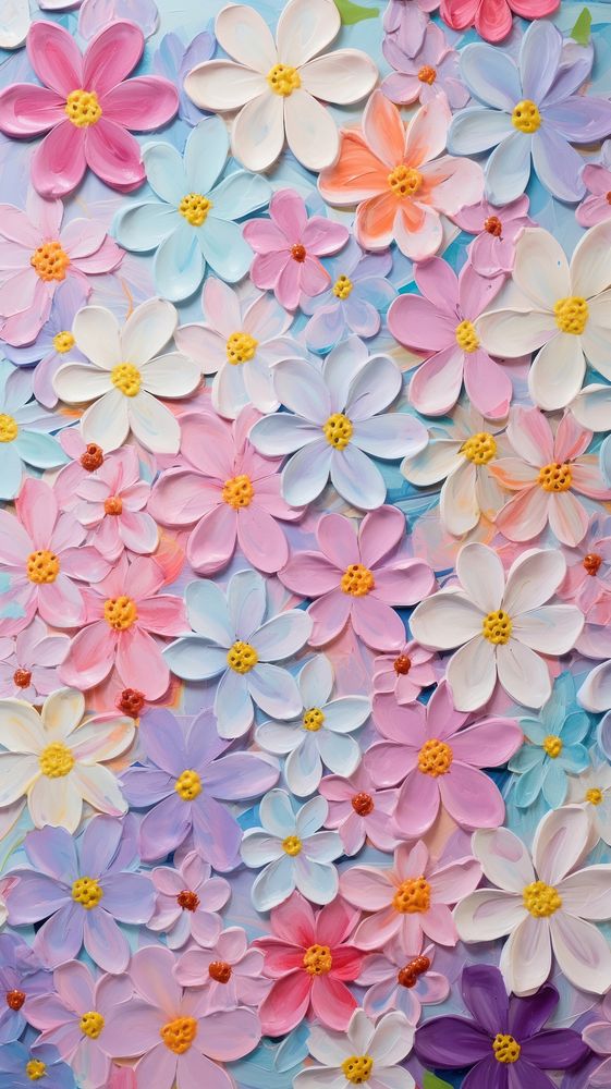 Flower pattern nature art. AI generated Image by rawpixel.