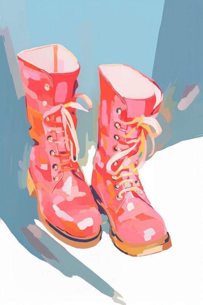 Woman boots footwear cartoon sketch. AI generated Image by rawpixel.