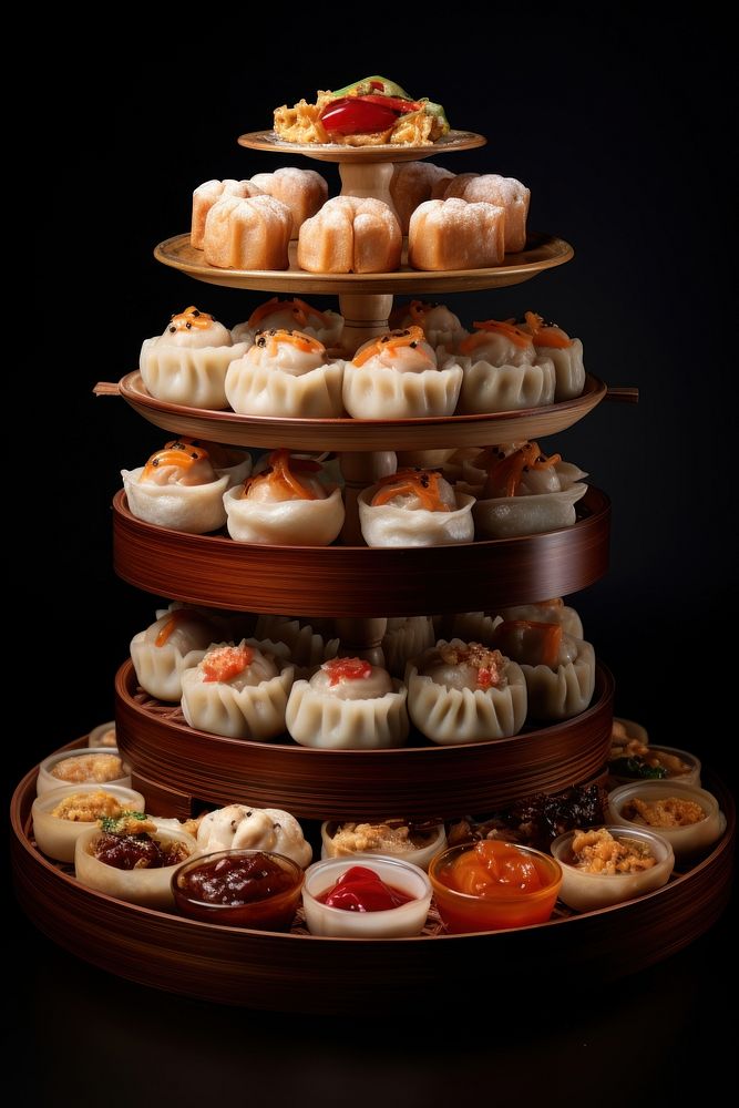 Dim sums competition dessert pastry food. AI generated Image by rawpixel.
